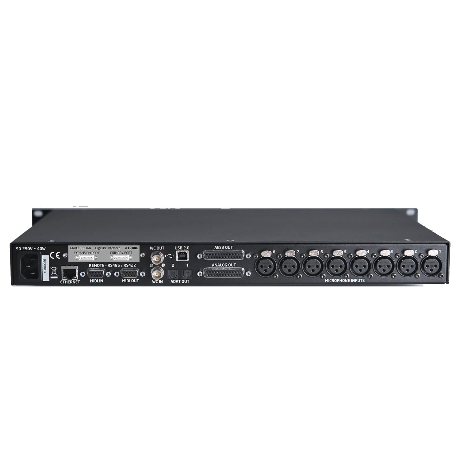 Grace Design m108-DIGILINK - 8-Channel Microphone Preamplifier (with DigiLink Option)