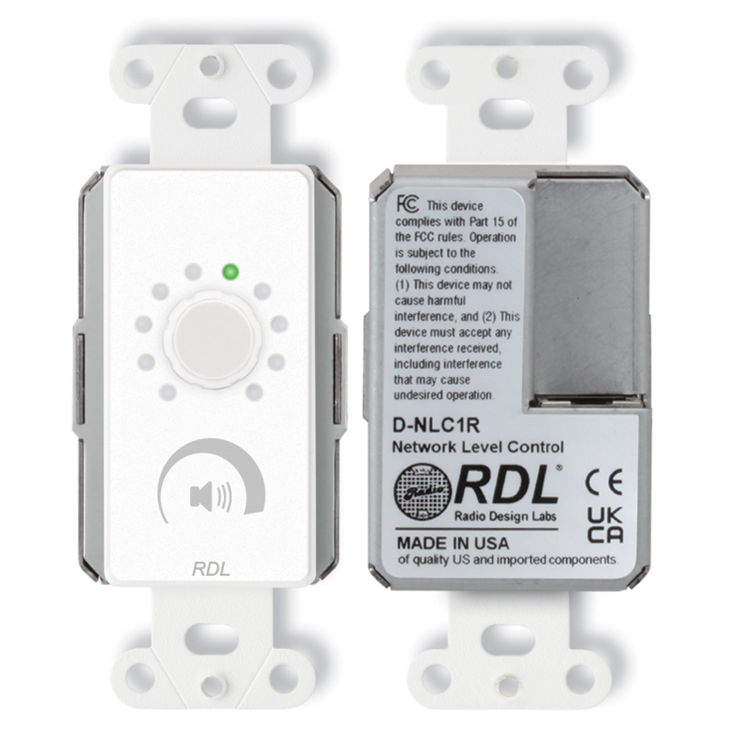 RDL D-NLC1R - Network Remote Control with LEDs (White)