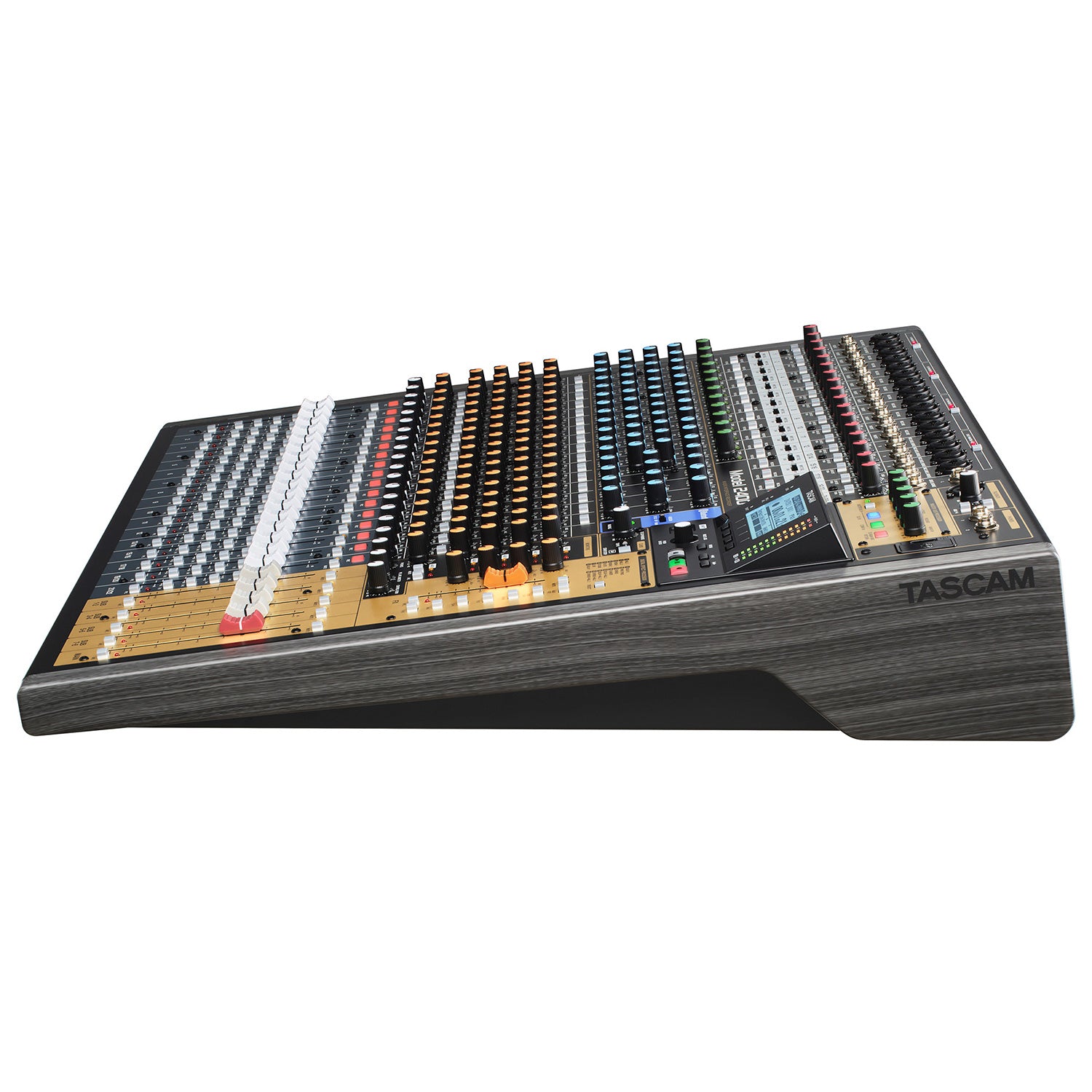 Tascam Model 2400 - 24-Track Flagship Analog Recording Console / Live Mixer with Audio Interface