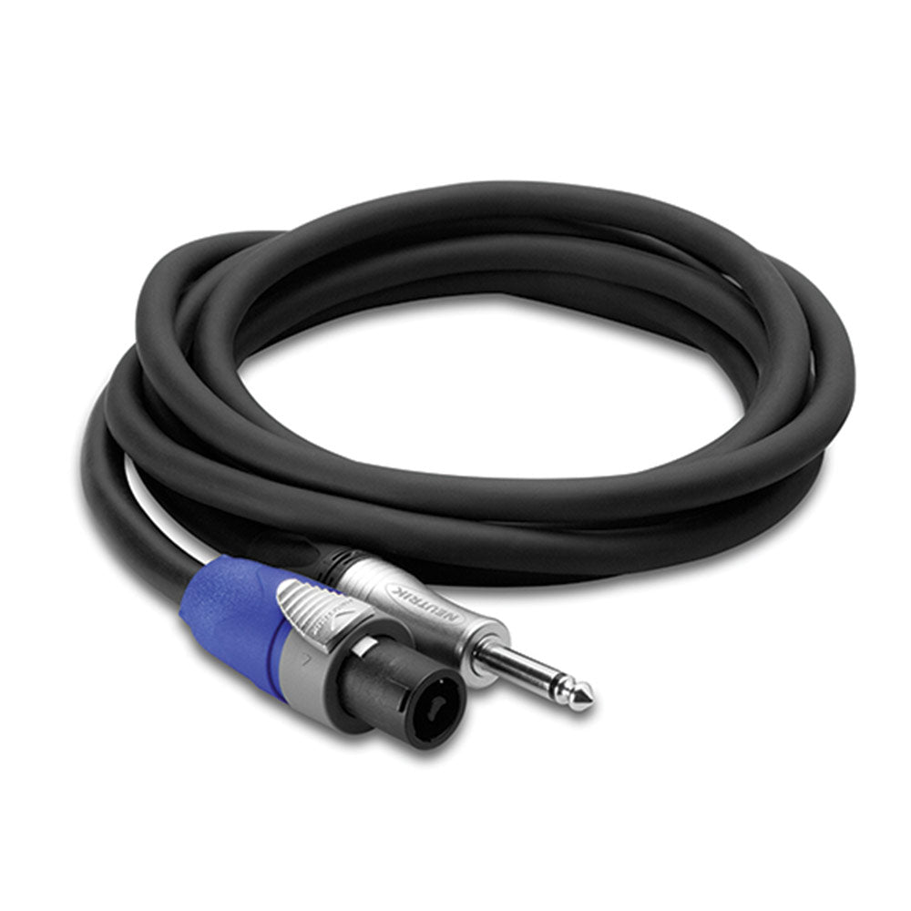 Hosa SKT-205Q Edge Speaker Cable, Neutrik speakON to 1/4 inch TS, 5 feet
