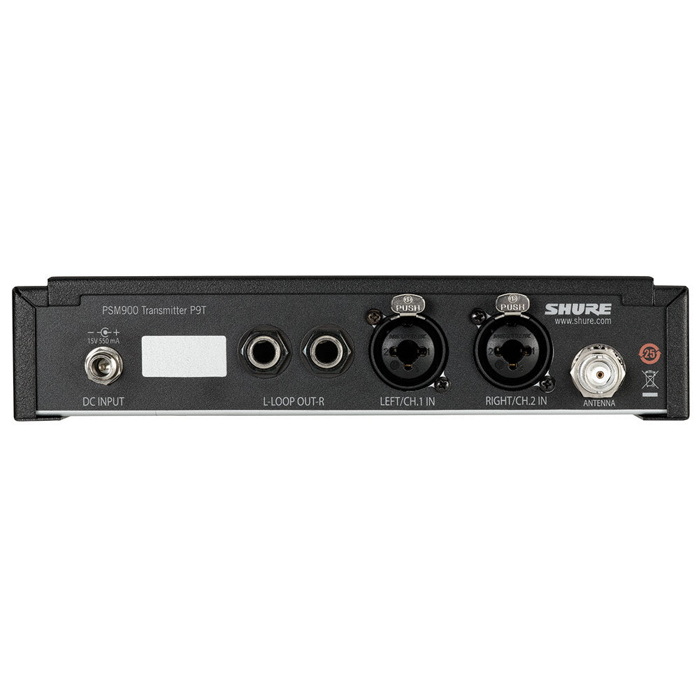 Shure P9T Wireless Transmitter for PSM900 Systems (G6 Band / 470-506 MHz)