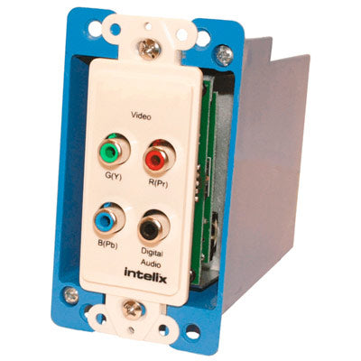 Intelix AVO-V3AD-WP-F Component Video/Digital Audio Balun with Single Gang Wallplate