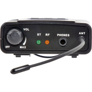 Galaxy Audio AS-1200R - AnySpot AS-1200 Wireless In-Ear Monitor Receiver with EB4 Earbuds (P4 Band / 470 - 494 MHz)