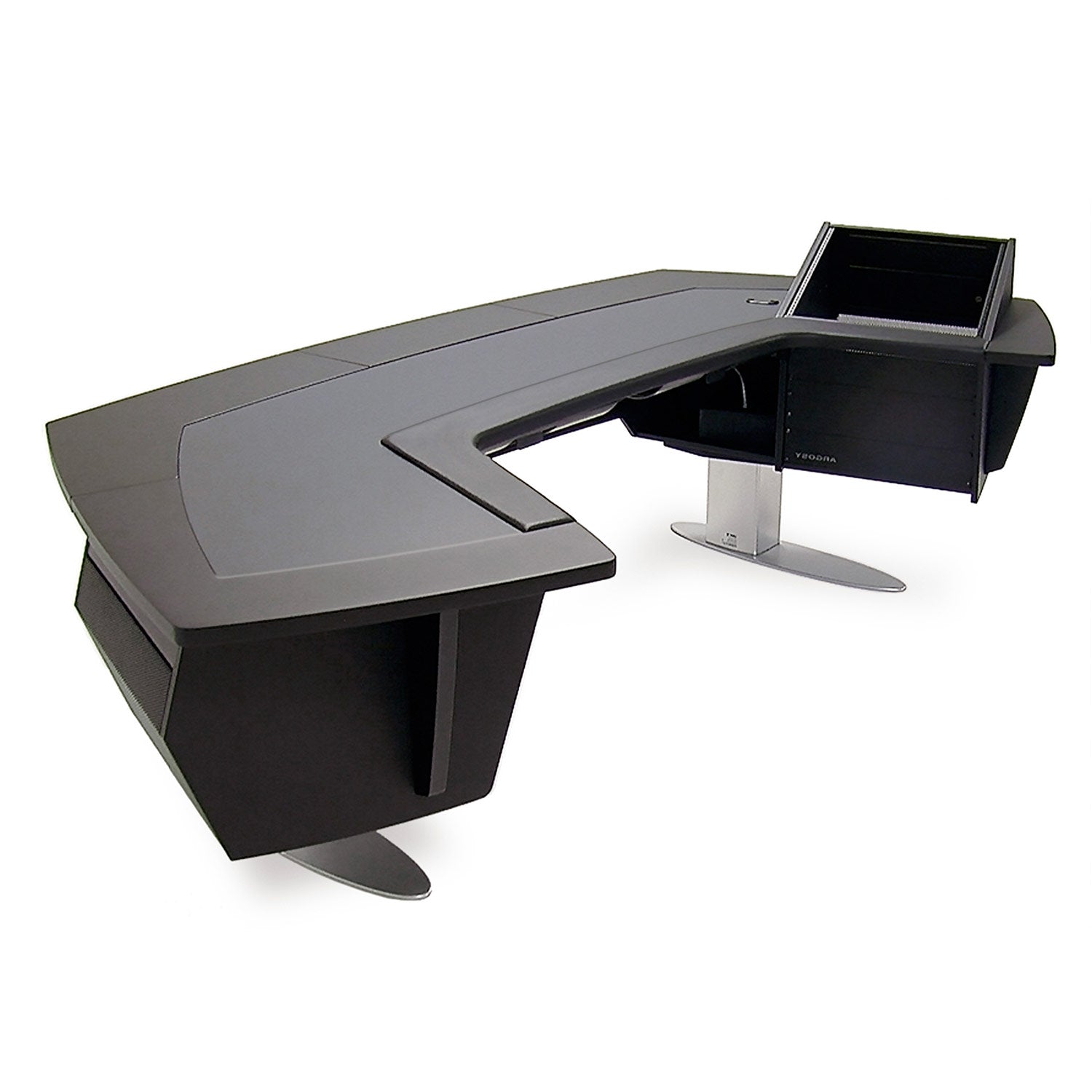 Argosy A520S-R-B-B Aura.520S Sit-Stand Workstation W/Upper Rack On Right