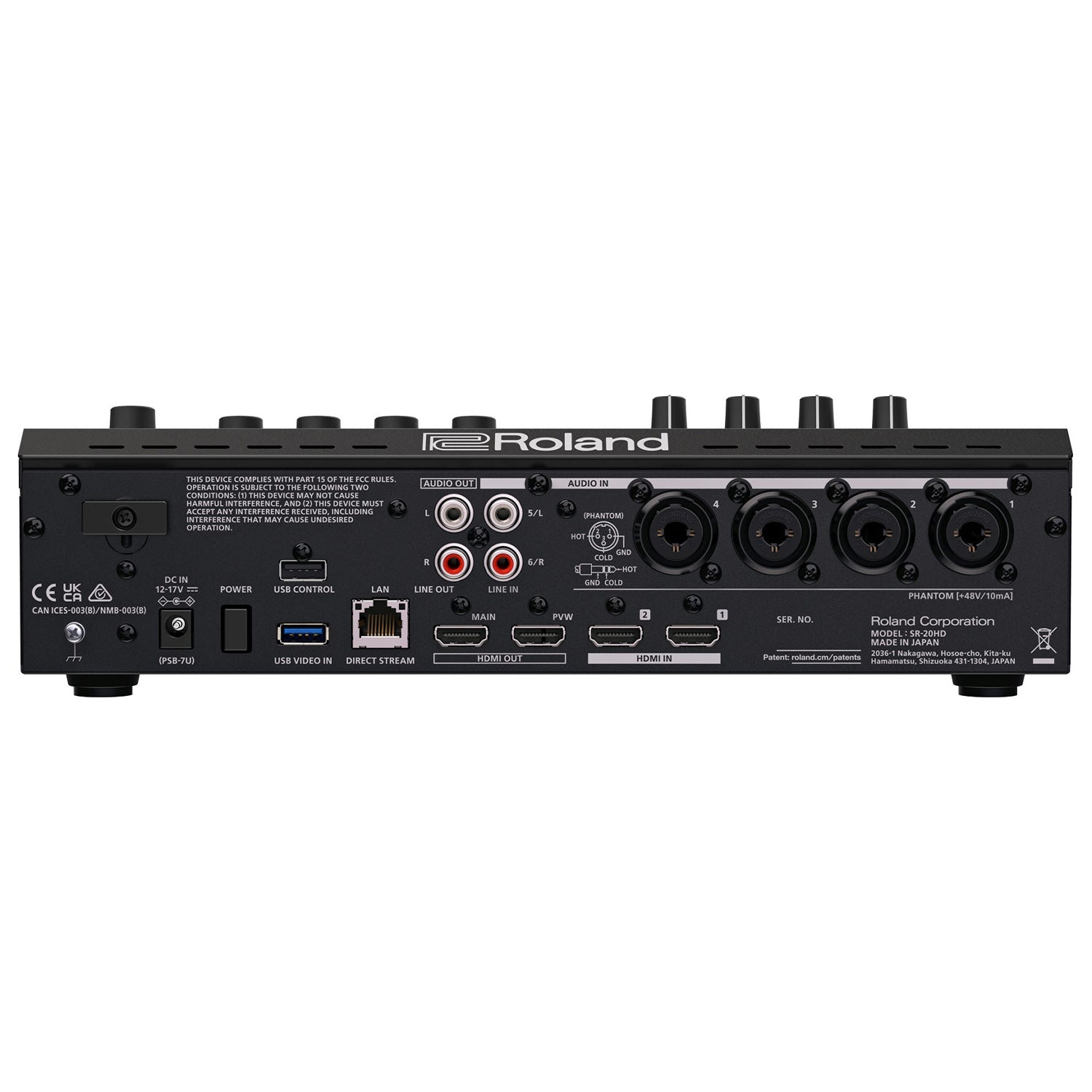 Roland SR-20HD - Direct Streaming AV Mixer with Onboard Recording