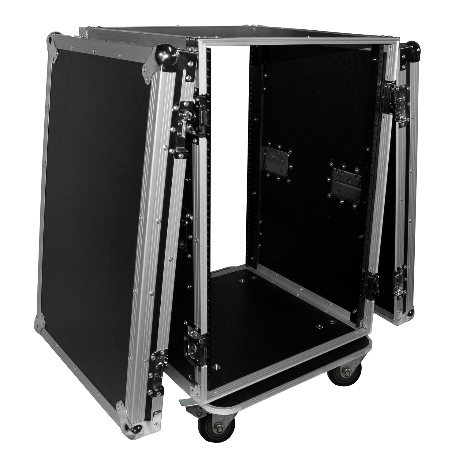 ProX T-16RSS - 16U Vertical Rack, 4" Blue Casters