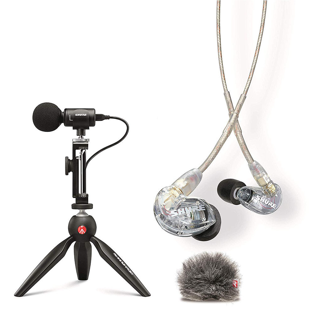 Shure MV88+SE215-CL Portable Videography Kit