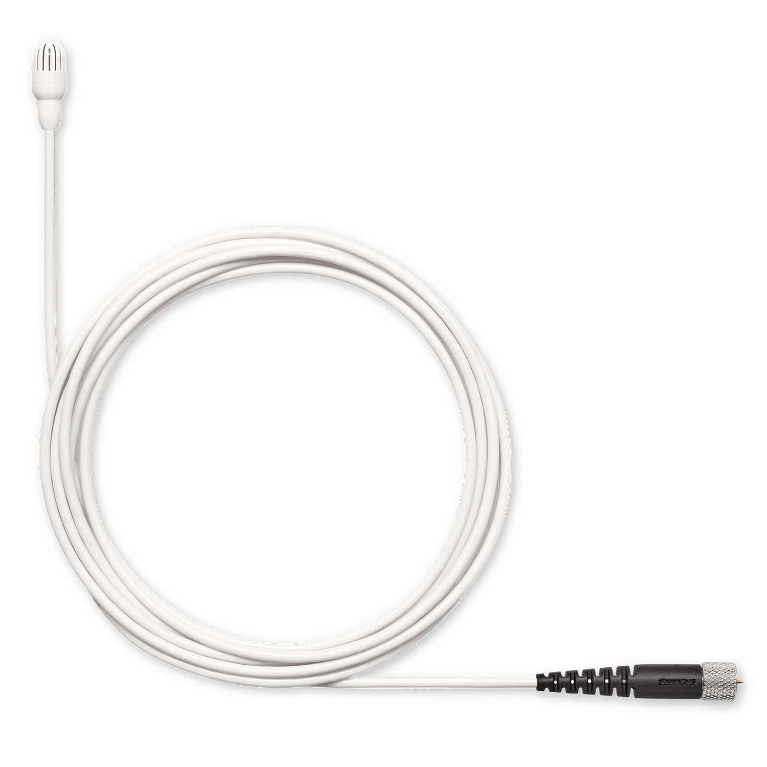 Shure TwinPlex TL47W/O-MDot-A Subminiature Lavalier Microphone (Low Sens, MDot, White)