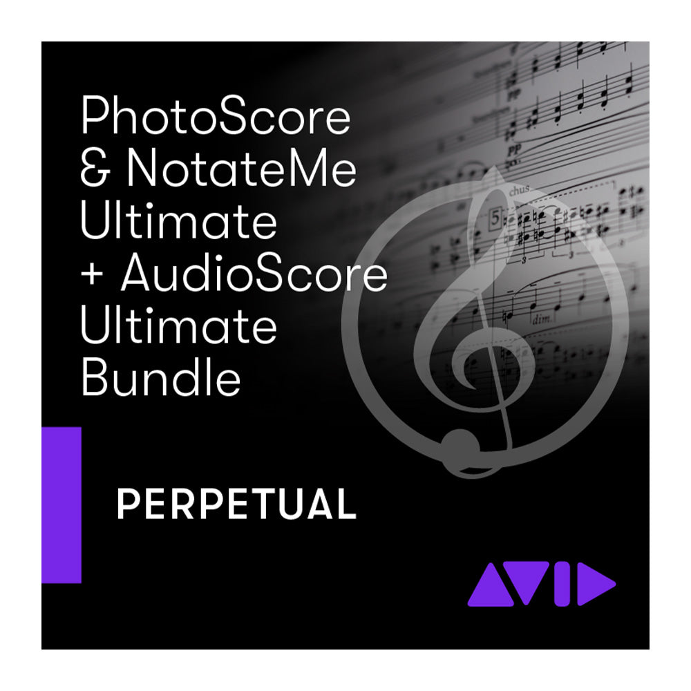 Avid AudioScore Ultimate and PhotoScore Ultimate / NotateMe Bundle