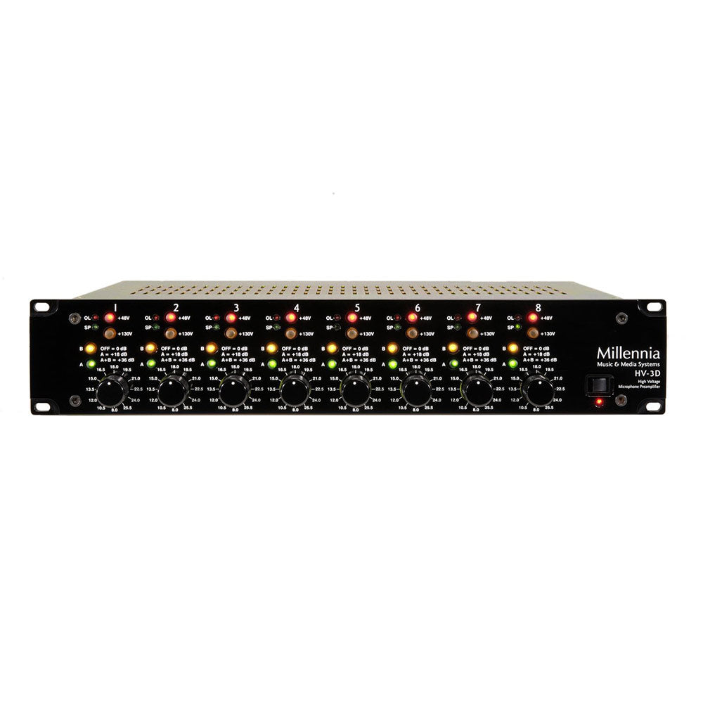 Millennia HV-3D~8 8 Channel High Voltage Microphone Preamplifier