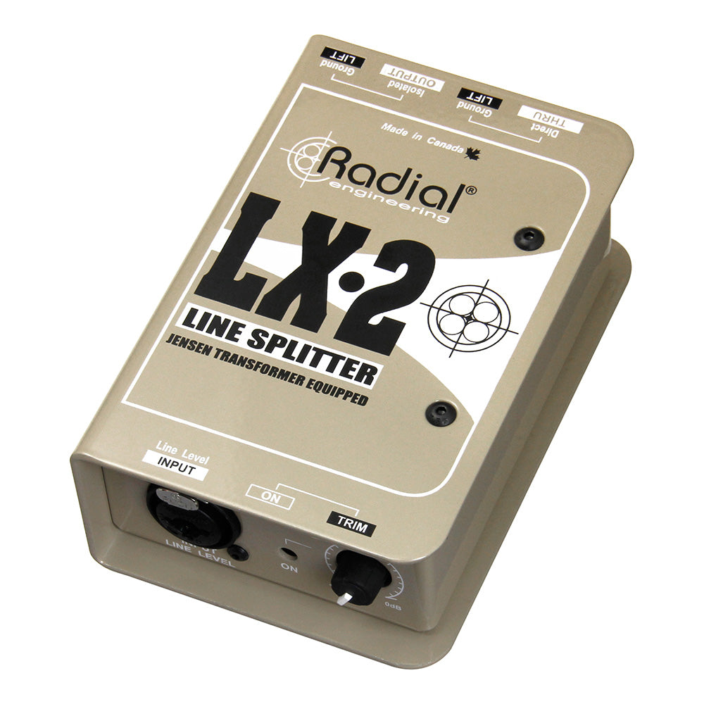 Radial Engineering LX-2 Passive Line Splitter with Jensen Transformer