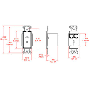 RDL D-TPS7A Passive Single-Pair Sender - Custom Engraving Option