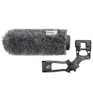 Rycote 74355 18Cm Classic Softie Kit (24/25Mm Mics) With Lyre Mount / Pistol Grip / Cable