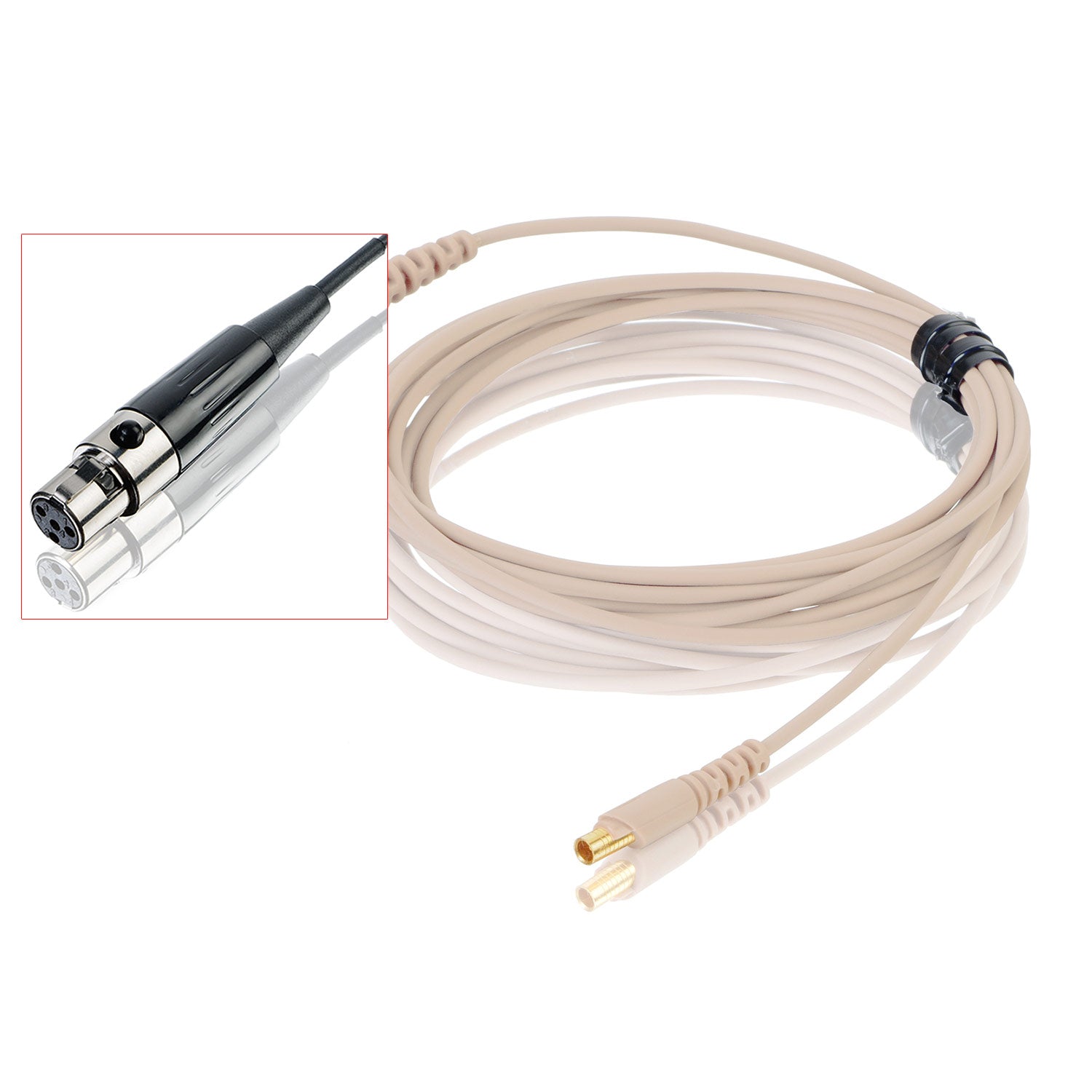 Countryman E2CABLELSL E2 Earset Snap-On Cable (Light Beige / Shure TA4F)