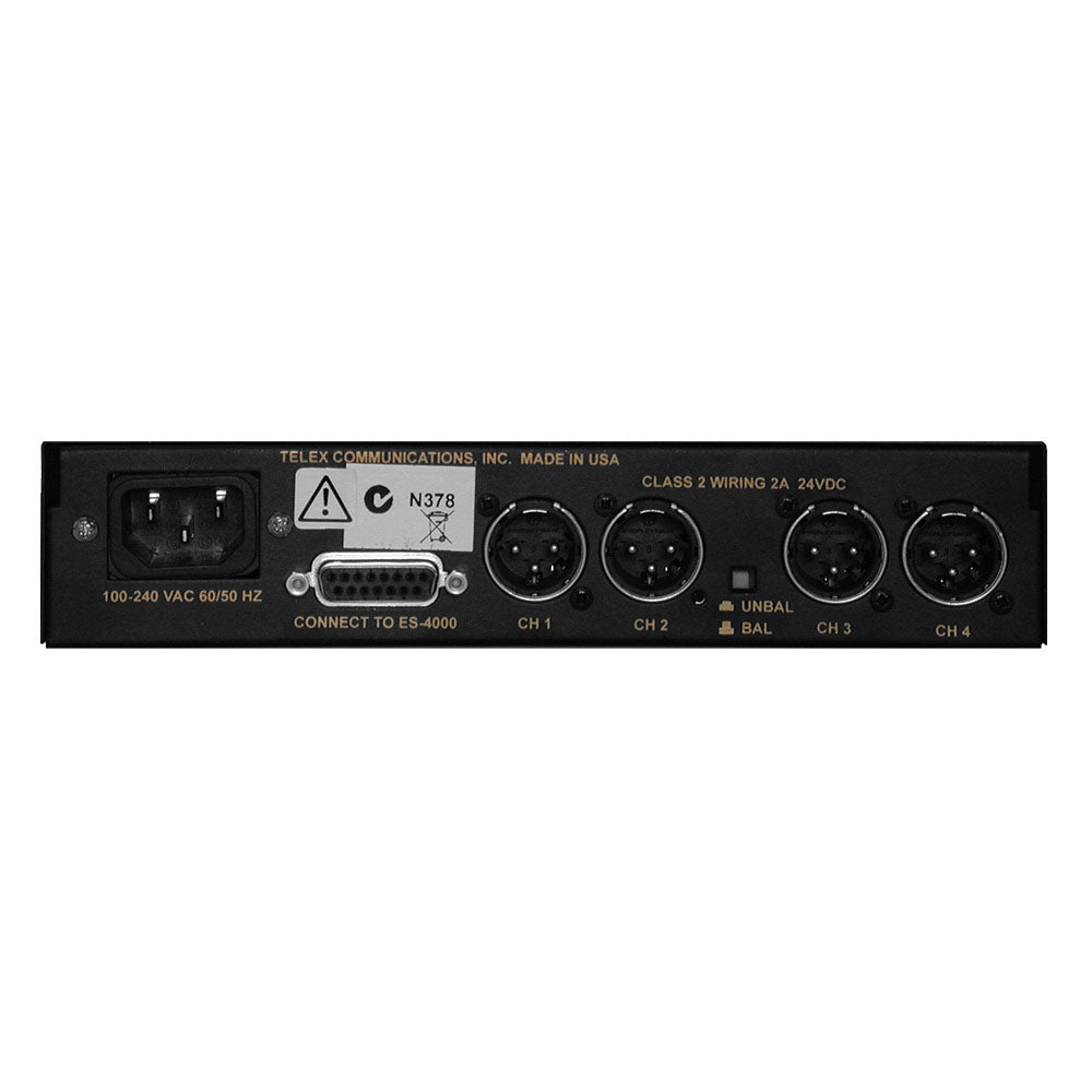 Telex PS-4001 4-Channel Power Supply for RTS ES-4000A