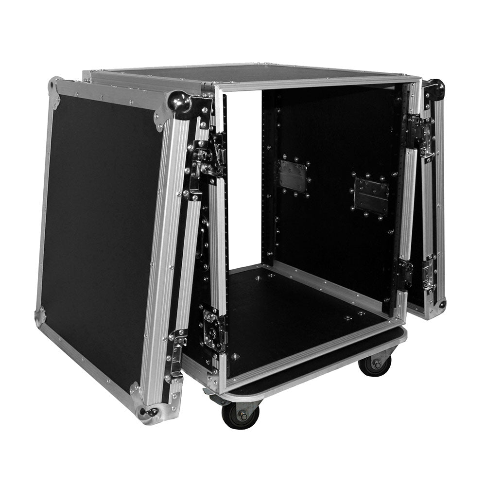 ProX T-12RSS - 12U Vertical Rack, 4" Blue Casters