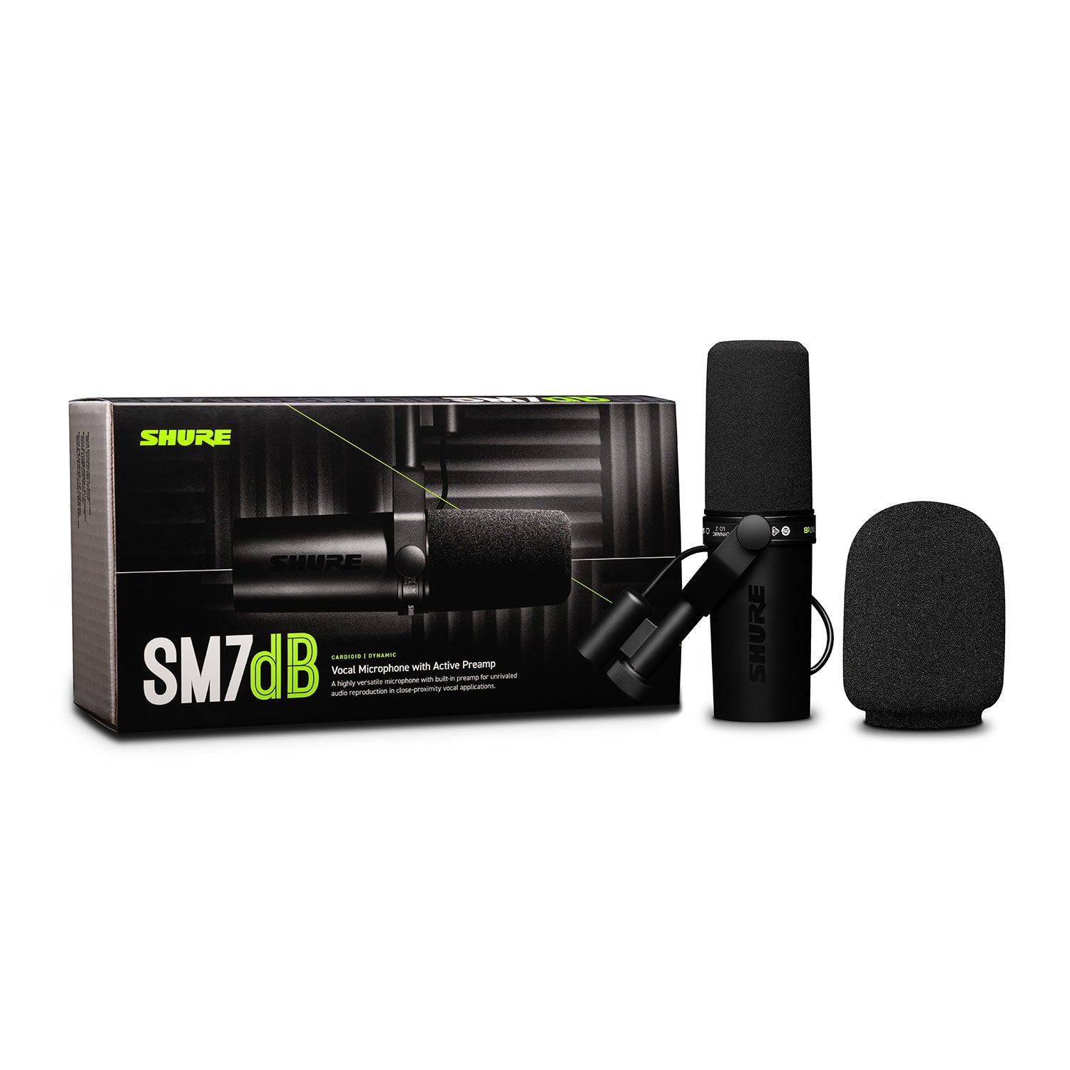 Shure SM7dB - Dynamic Vocal Microphone With Built-in Preamp