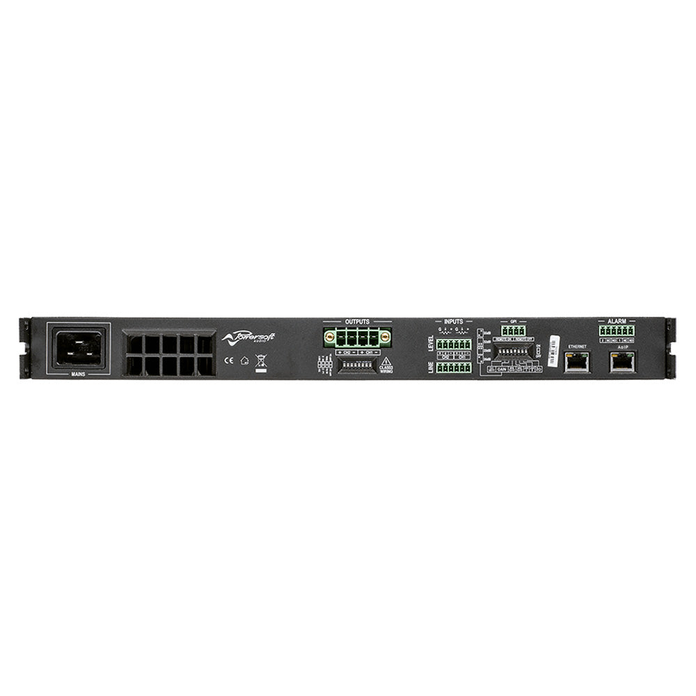 Powersoft Duecanali 4804 DSP Plus - Two-Channel Install Power Amplifier with DSP and AES67