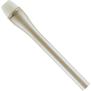 Shure SM63L Omnidirectional Dynamic Interview Microphone with Extended Handle and Champagne Finish