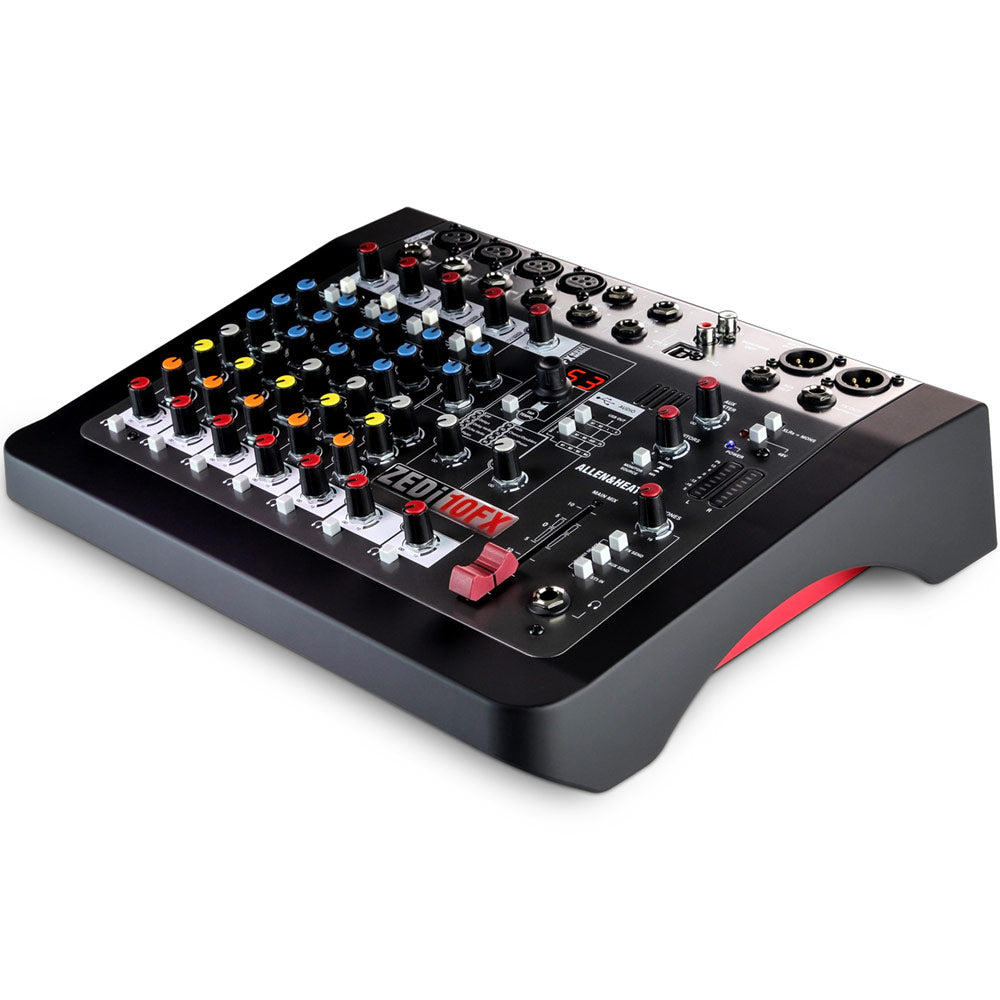 Allen and Heath ZEDi10FX Hybrid Compact Mixer and 4x4 USB Interface with Effects