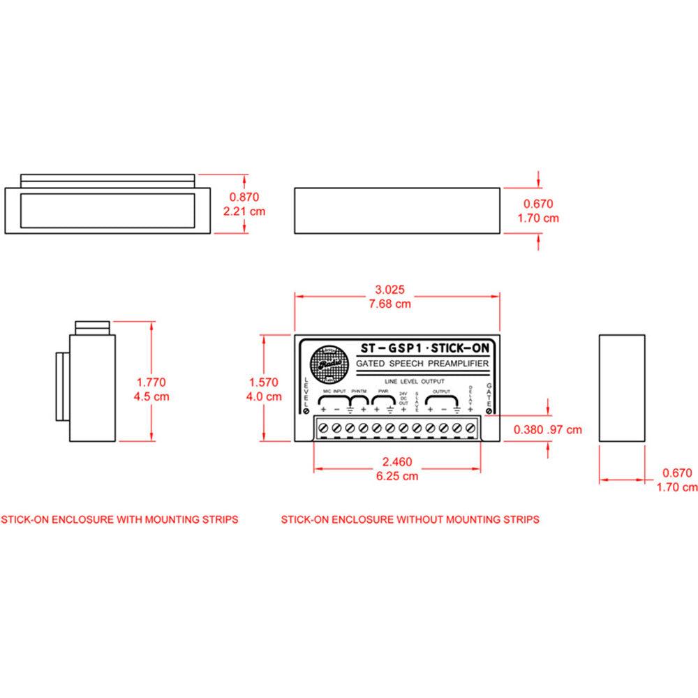 RDL ST-GSP1 Gated Speech Preamplifier - Mic to Line