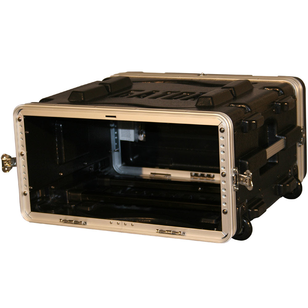 Gator GRR-4L Rolling ATA Style 4U Deluxe Polethylene Rack with Front and Rear Rack Rails