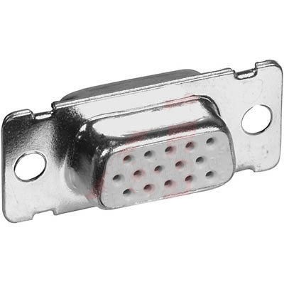 Emerson 40-9515HDS Hi-Density 15 Pin Panel Mount Solder Socket - Female