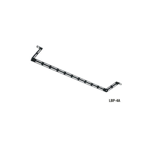 Middle Atlantic LBP-4A L-Shaped Horizontal Lacer Bar with 4" Offset - 10 Pieces