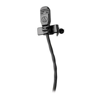 Audio-Technica MT830cH Omnidirectional Condenser Lavalier Microphone (Black with 4 Pin Hirose)