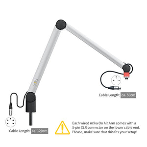 Yellowtec YT3205-XLR - m!ka On-Air Microphone Arm M (Aluminum / XLR Ends)