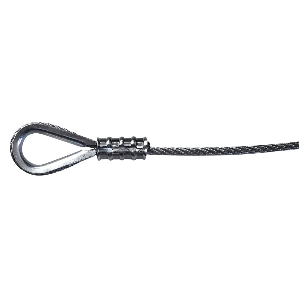 Adaptive Technologies 3/16x1 - 3/16 Inch Rigging Wire Rope (Silver / 1 Foot)