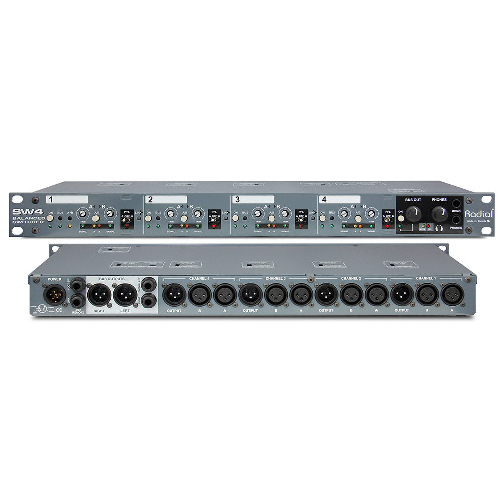 Radial Engineering SW4 4-Channel Audio Switcher