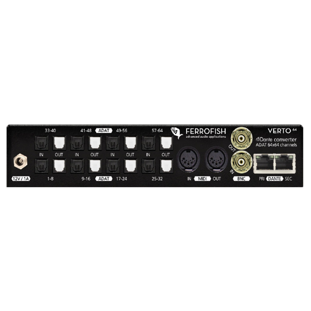 Ferrofish Verto 64 - 64-Channel ADAT to Dante Converter