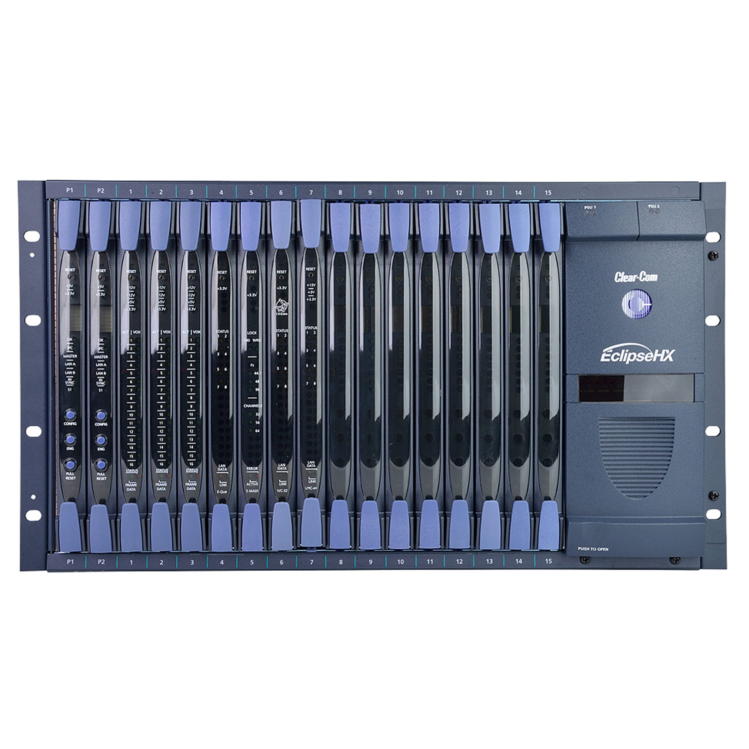 Clear-Com ECLIPSE-HX-OMEGA-32P - Eclipse HX Omega Modular Intercom Frame (32 Analog Ports / 2 CPU)