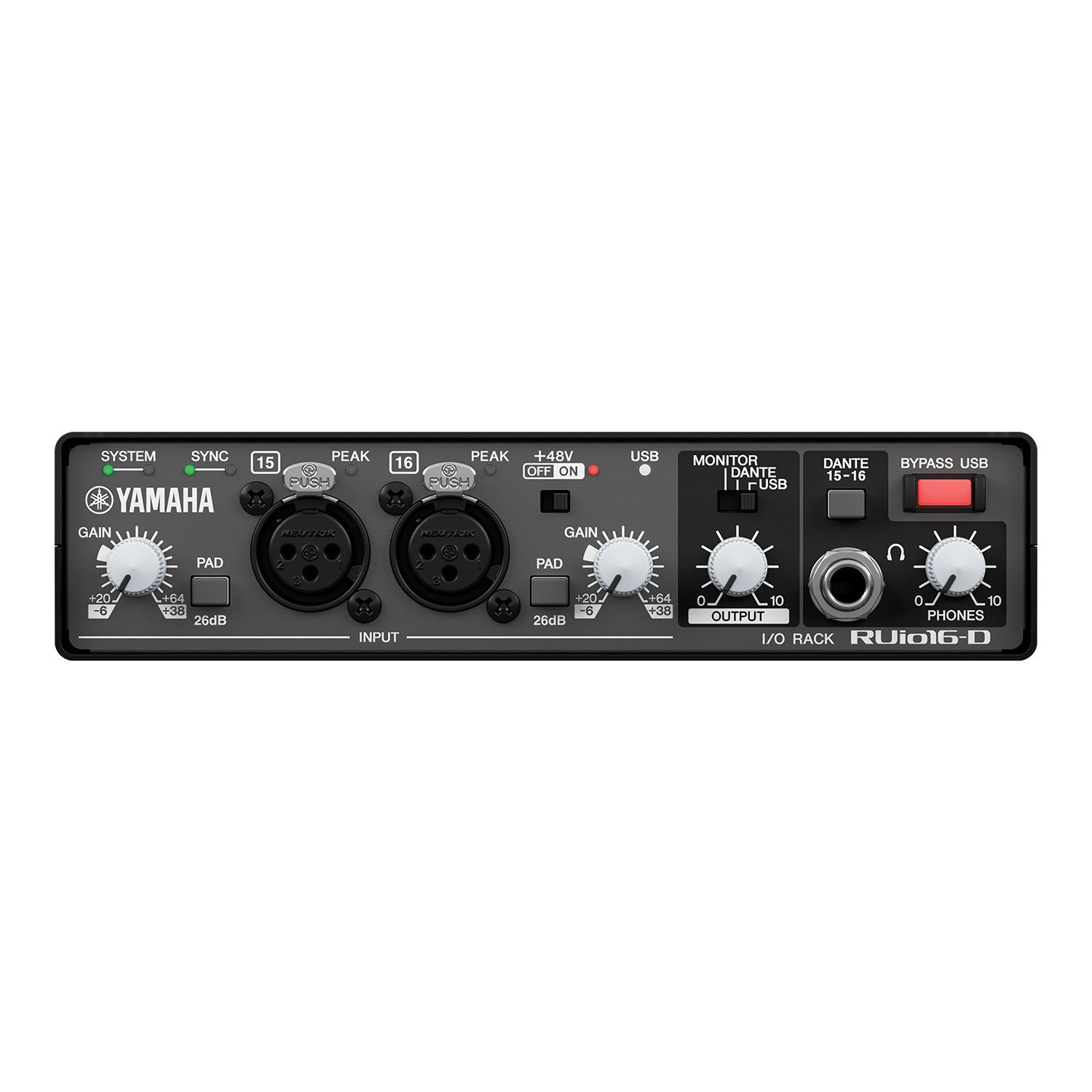 Yamaha RUio16-D - Dante / Analog / USB Audio Interface