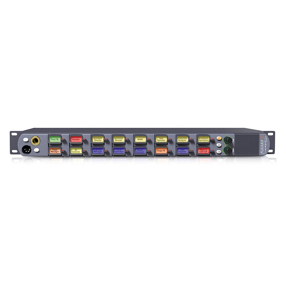 Telos 2001-00533-000 Infinity INF-MP-16B 1RU Intercom Master Panel Base Version