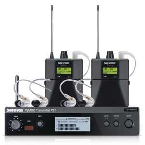 Shure P3TRA215TWP-G20 PSM300 TWINPACK Pro (G20 Band - 488-512 MHz)