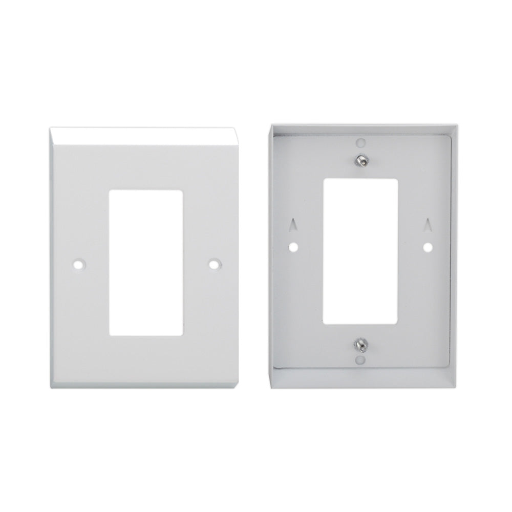 RDL EP-1W - European Adapter Plate for Single D-Style Product (White)