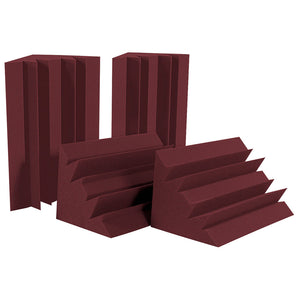 Auralex LENRD Foam Corner Bass Trap (Burgundy, Box of 4)