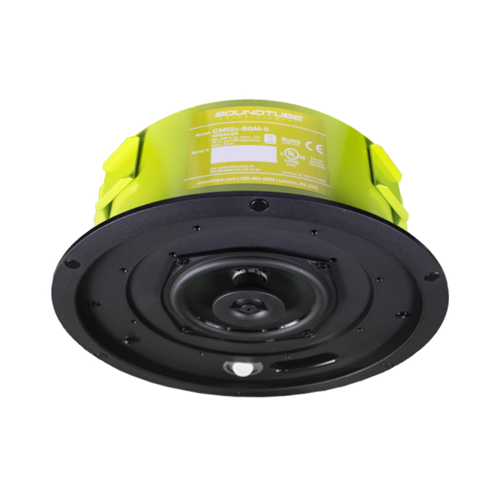 Soundtube CM52S-BGM-II-WH - Two-Way 5.25-Inch In-Ceiling Loudspeaker with Short Can (White)