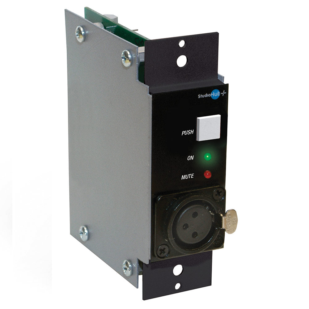 StudioHub SH-MICPTTPLUS Mic Preamp Panel with XLR (Female) Connnector, Push-to-Talk, and Full Logic