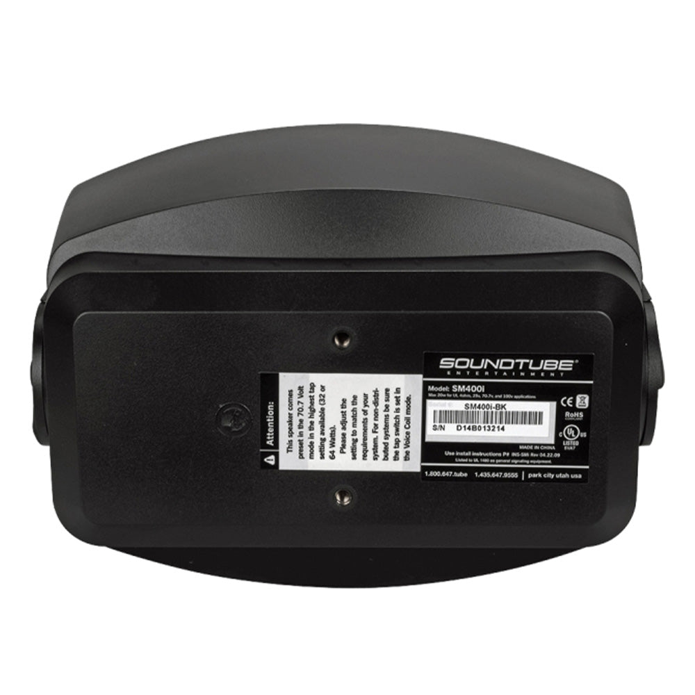 Soundtube SM400i-BK - Two-Way 4-Inch Surface Mount Loudspeaker (Black)