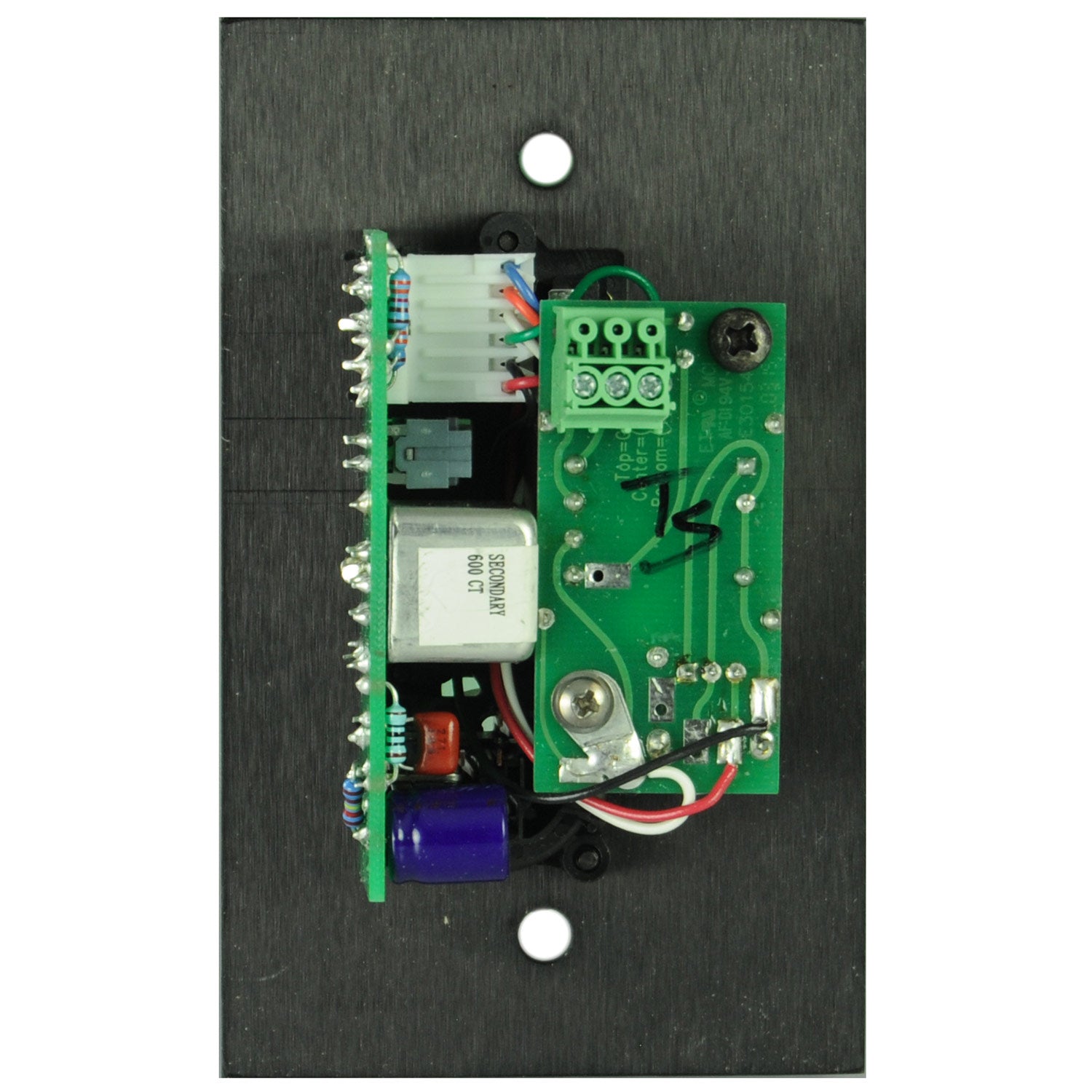 Whirlwind MIP3B Media Input Plate (XLR/Mini/Dual RCA - Black)