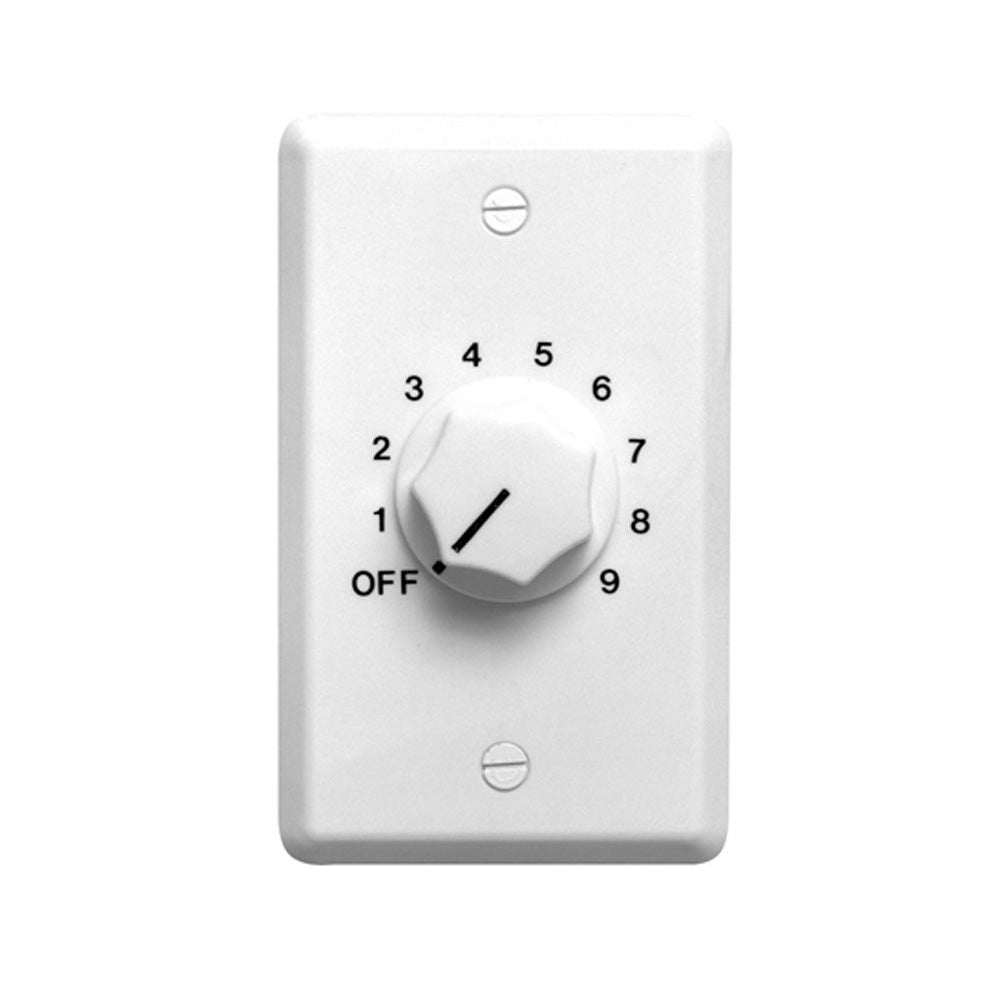 Speco WAT50W 50W 70/25 Volt Wall Plate Volume Control (White)
