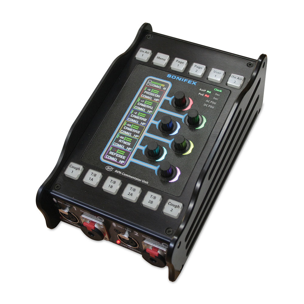 Sonifex AVN-CU2-DANTE 2-Channel Dante Commentators Console
