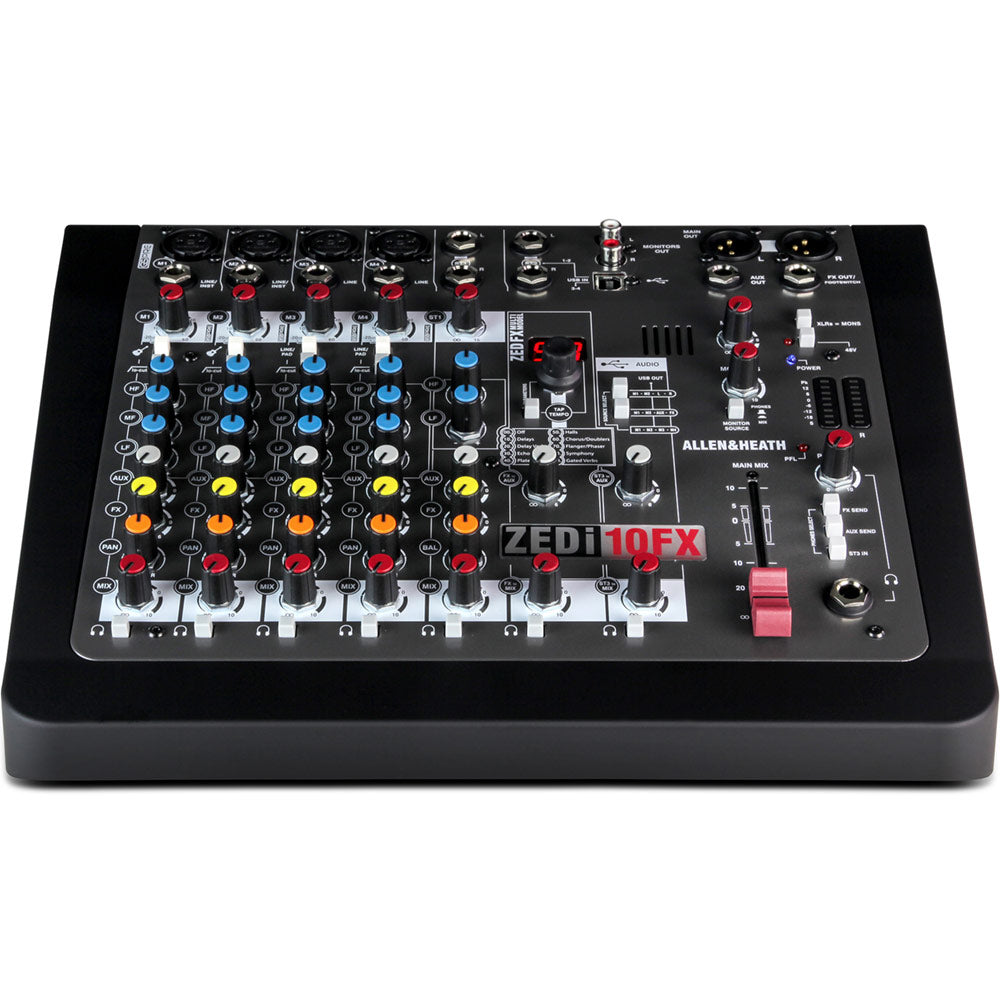 Allen and Heath ZEDi10FX Hybrid Compact Mixer and 4x4 USB Interface with Effects