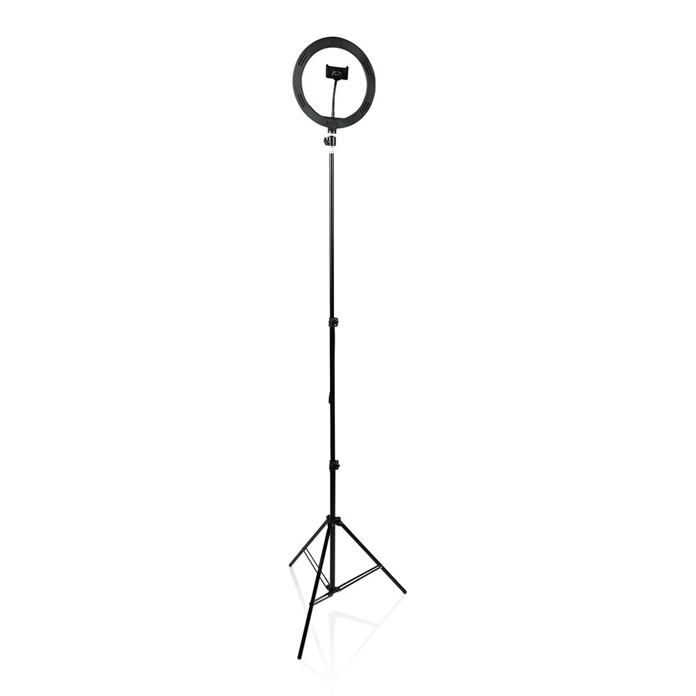 Gator GFW-RINGLIGHTTRIPD - Ring Light Round Base Tripod Stand with Phone Clamp