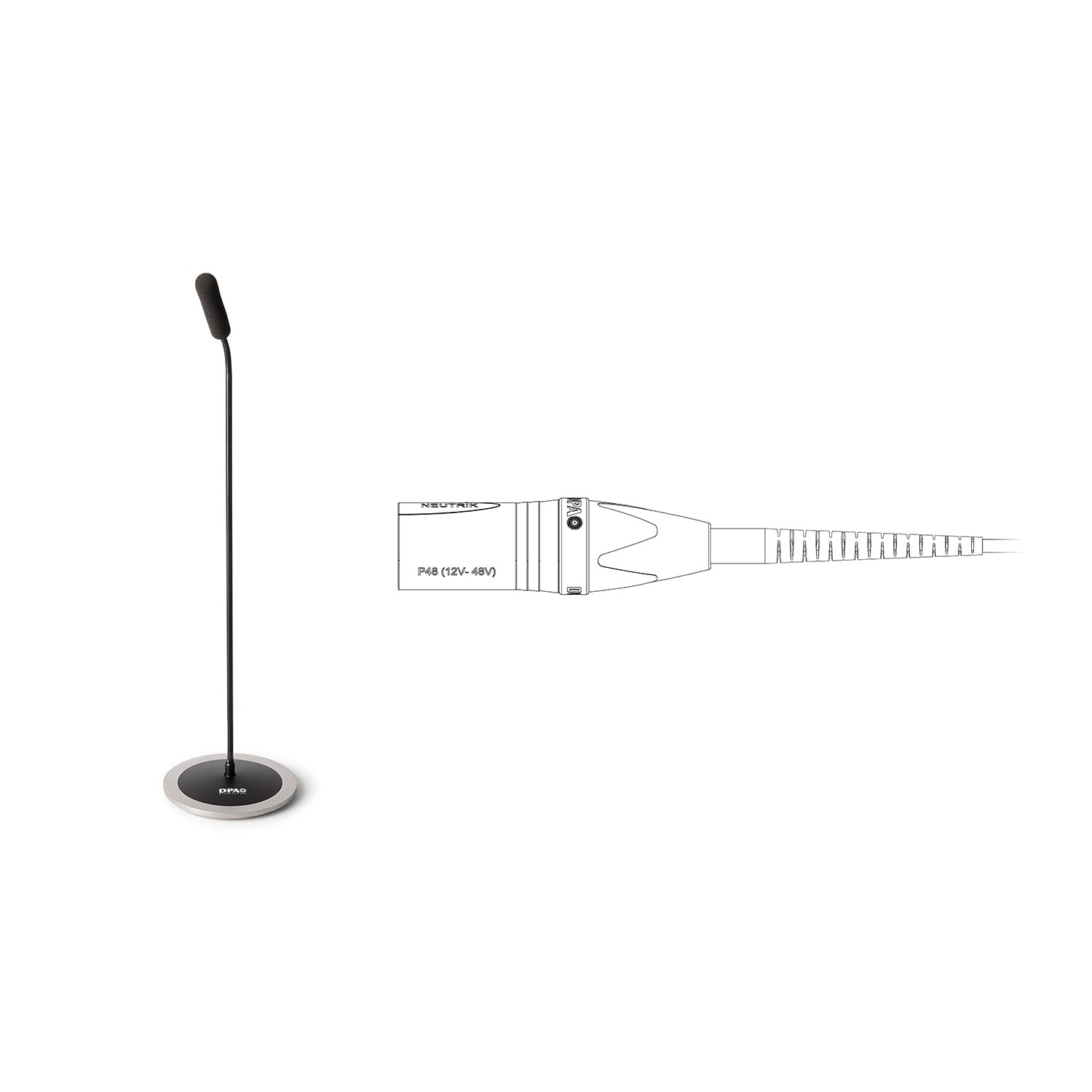 DPA Microphones 4098 CORE - Supercardioid Tabletop Microphone (Black / XLR / 17" Disk)
