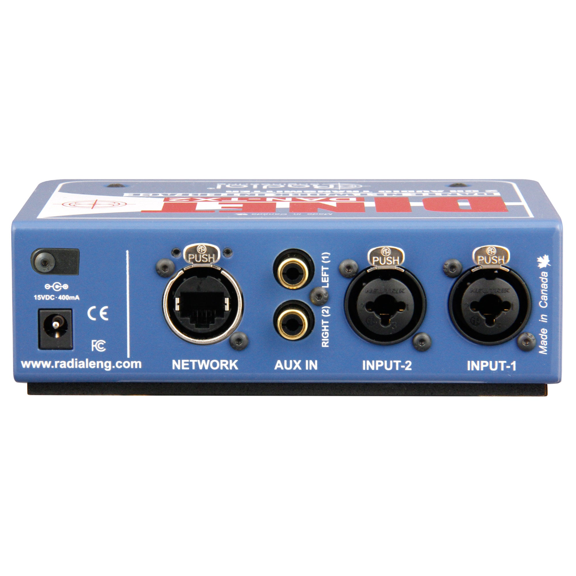 Radial Engineering DiNET DAN-TX2 - 2-Channel Dante Network Transmitter