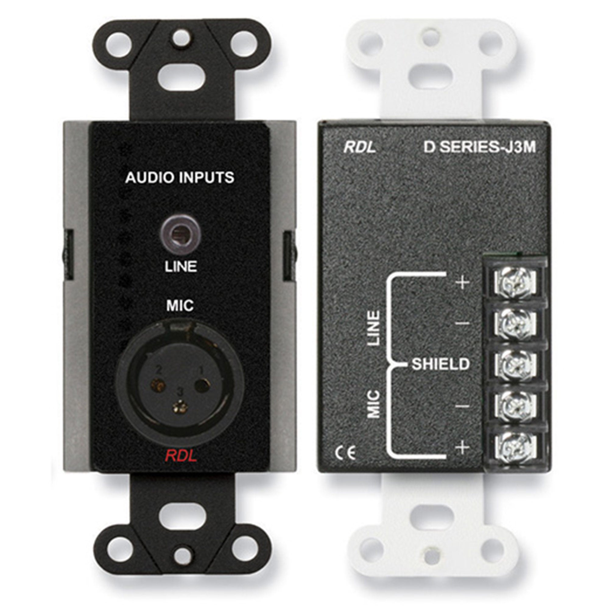 RDL DB-J3M Mic/Line Input Assembly - Custom Engraving Option